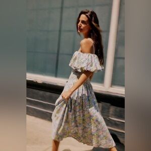 Free people Floral Off-Shoulder maxi Dress